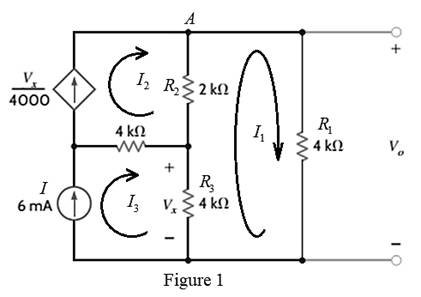Chapter 3, Problem 109P, Using mesh analysis, find Vo in the circuit in Fig. P3.109. 