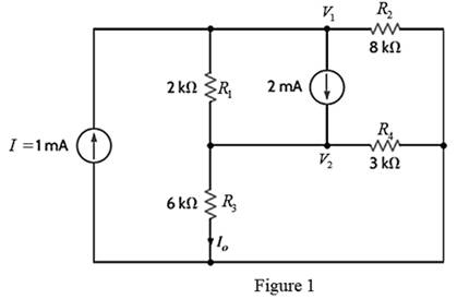 Chapter 3, Problem 10P, Find Io in the circuit in Fig. P3.10 using nodal analysis. 