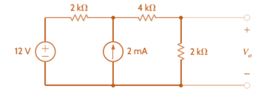 Chapter 3, Problem 14P, Use nodal analysis to find Vo in the circuit in Fig. P3.14. 