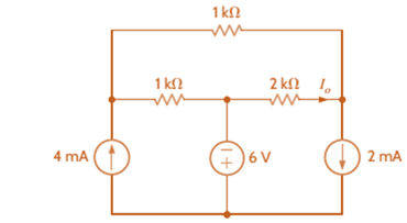 Chapter 3, Problem 15P, Find Io in the network in Fig. P3.15 using nodal analysis. 