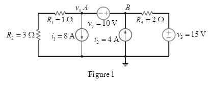 Chapter 3, Problem 3FE.5TP, What is the voltage V1 in the circuit in Fig. 3PFE-5? a. 7Vc. 2V b. 5V d. 4V 