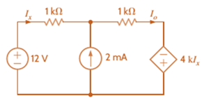 Chapter 3, Problem 44P, Find Io in the network in Fig. P3.44 using nodal analysis. 