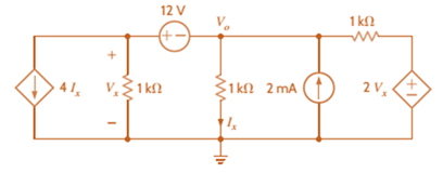 Chapter 3, Problem 54P, Use nodal analysis to find Vo in the circuit in Fig. P3.54. 