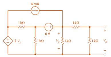 Chapter 3, Problem 55P, Use nodal analysis to find Vo in the circuit in Fig. P3.55. 