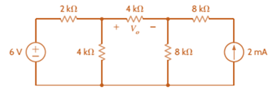 Chapter 3, Problem 80P, Use mesh analysis to find Vo in the circuit in Fig. P3.80. 