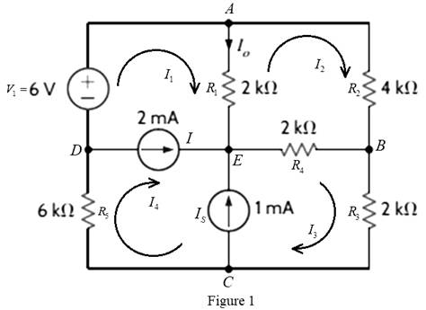 Chapter 3, Problem 91P, Find Io in the circuit in Fig. P3.91 using mesh analysis. 