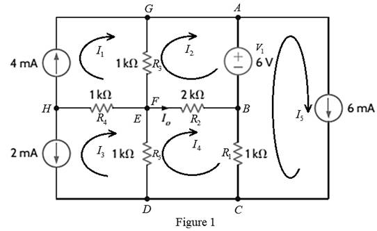 Chapter 3, Problem 97P, Find Io in the circuit in Fig. P3.97 using loop analysis. 