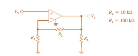 Chapter 4, Problem 20P, For the amplifier in Fig. P4.20, the maximum value of VS is 2V and the op-amp can deliver no more 