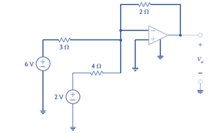 Chapter 4, Problem 4PFE.3TP, What is the output voltage V0 in Fig. 4PFE-3. a. 5V c. 4V b. 6Vd. 7V 