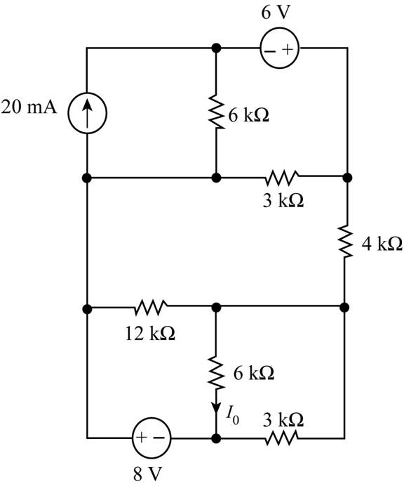 Chapter 5, Problem 107P, Use source exchange to find Io in the network in Fig. P5.107. 