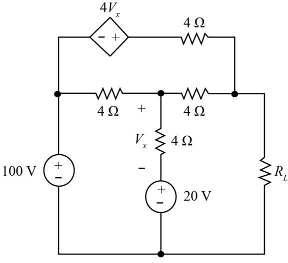 Chapter 5, Problem 126P, Calculate the maximum power that can be transferred to RL in the circuit in Fig. P5.126. 