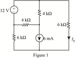 Chapter 5, Problem 32P, Find Io in the circuit in Fig. P5.32 using ThĂ©venins theorem. 