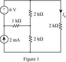 Chapter 5, Problem 33P, Find Io in the network in Fig. P5.33 using ThĂ©venins theorem. 