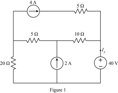 Chapter 5, Problem 37P, Using ThĂ©venins theorem, find IA in the circuit in Fig. P5.37. 