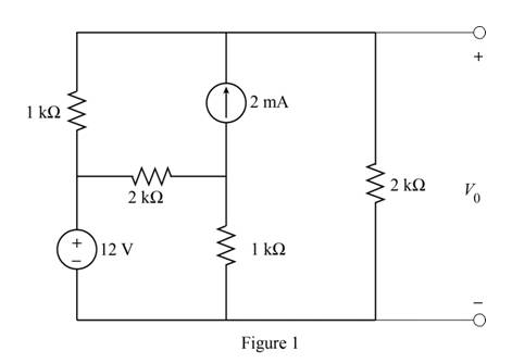 Chapter 5, Problem 39P, Find Vo in the circuit in Fig. P5.39 using ThĂ©venins theorem. 