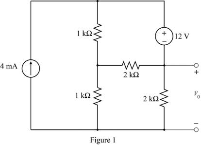 Chapter 5, Problem 41P, Find Vo in the network in Fig. P5.41 using ThĂ©venins theorem. 