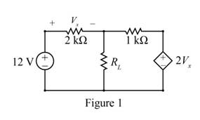 Chapter 5, Problem 5PFE.2TP, Find the value of the load RL in the network in Fig. 5PFE-2 that will achieve maximum power 