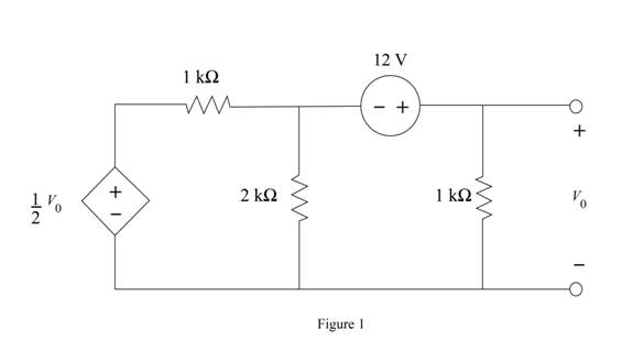 Chapter 5, Problem 62P, In the network in Fig. P5.62, find Vo using ThĂ©venins theorem. 