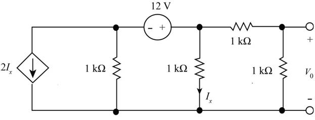 Chapter 5, Problem 68P, Use ThĂ©venins theorem to find Vo in the circuit in Fig. P5.68. 