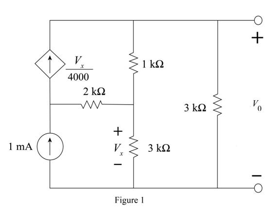 Chapter 5, Problem 73P, Find Vo in the network in Fig. P5.73 using Nortons theorem. 