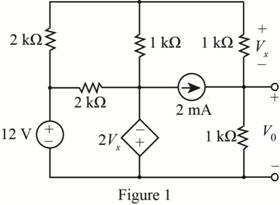 Chapter 5, Problem 76P, Find Vo in the network in Fig. P5.76 using ThĂ©venins theorem. 