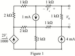 Chapter 5, Problem 77P, Find Vo in the network in Fig. P5.77 using ThĂ©venins theorem. 