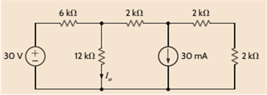 Chapter 5, Problem 7P, Find Io in the circuit in Fig. P5.7 using superposition. 