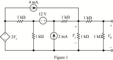 Chapter 5, Problem 80P, Use ThĂ©venins theorem to find Vo in the circuit in Fig. P5.80. 