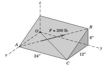 Chapter 2.7, Problem 113P, Determine the angle  between the 200-lb force and line OC. 