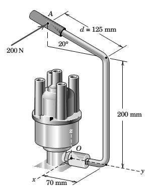 Chapter 2.8, Problem 140P, The specialty wrench shown in the figure is designed for access to the hold-down bolt on certain 