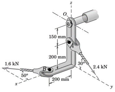 Chapter 3.4, Problem 83P, Determine the magnitudes of the force R and couple M exerted by the nut and bolt on the loaded 