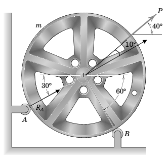 Chapter 3.5, Problem 99P, The rack for storing automobile wheels consists of two parallel rods A and B. Determine the 