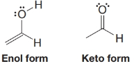 Chapter 13, Problem 5PP, Practice Problem 13.5 The following enol (an <x-custom-btb-me data-me-id='56' class='microExplainerHighlight'>alkene</x-custom-btb-me>-alcohol) and keto (a keto ne) forms of C2H4O 