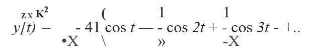 Chapter 2, Problem 2.19P, Show that y(t) = f2(—jc < t < k), y(t + 2k) = y(t) has the Fourier series By setting t = k in this , example  1
