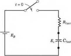 Chapter 3, Problem 3.54P, A camera flash light is driven by the energy stored in a capacitor. Suppose the flash operates off a 