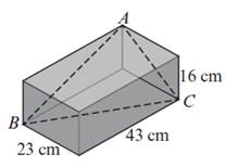 Chapter 1, Problem 14P, A rectangular box has the dimensions shown. (a) Determine the angle BAC to the nearest degree. (b) 
