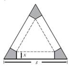Chapter 9, Problem 14P, A prismatic box with equilateral triangular base is made from a equilateral triangular sheet with 