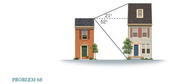 Chapter 1, Problem 68AP, You live in the building on the left in the drawing, and a friend lives in the other building. The 