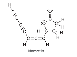 Chapter 1.10, Problem 22ATS, Nemotin is a compound that was first isolated from the fungi Poria tenuis and Poria corticola in the 