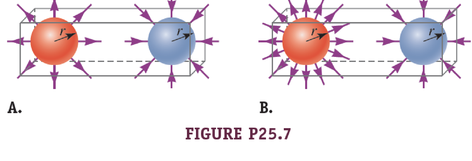 Chapter 25, Problem 7PQ, A positively charged sphere and a negatively charged sphere are in a sealed container. The only way 