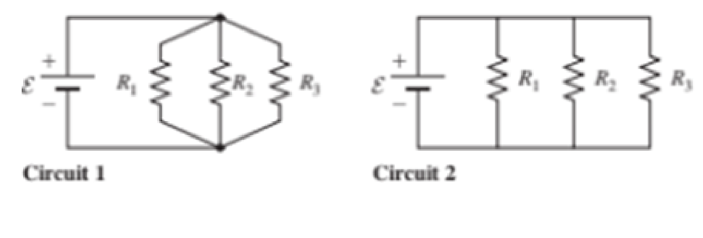 Chapter 29, Problem 28PQ, The emf devices in the circuits shown in Figure P29.28 are identical. a. Redraw circuit 1 in figure 