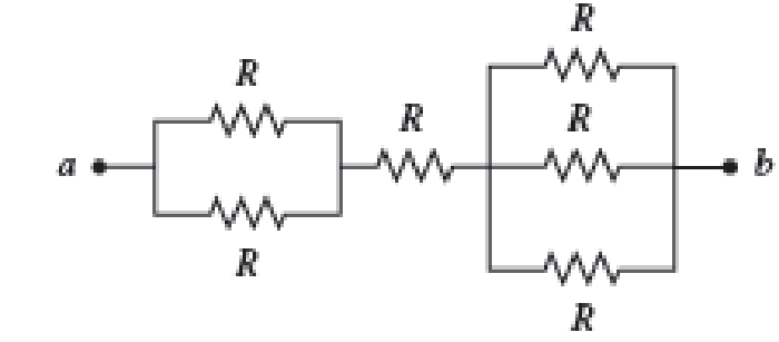 Chapter 29, Problem 35PQ, A Figure P29.35 shows a combination of six resistors with identical resistance R. What is the 