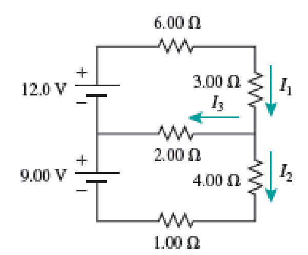 Chapter 29, Problem 42PQ, Figure P29.42 shows five resistors and two batteries connected in a circuit. What are the currents 