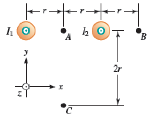Chapter 30, Problem 18PQ, A Two long, straight, parallel wires are shown in Figure P30.18. The current in the wire on the left 