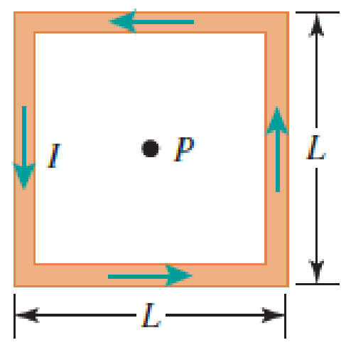 Chapter 30, Problem 24PQ, A wire is bent in the form of a square loop with sides of length L (Fig. P30.24). If a steady 