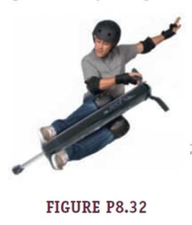 Chapter 8, Problem 32PQ, The Flybar high-tech pogo stick is advertised as being capable of launching jumpers up to 6 ft. The 