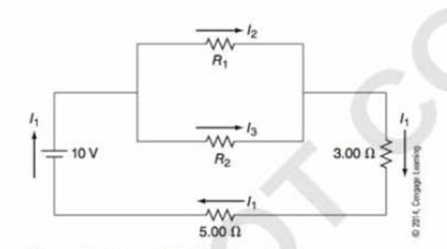 Chapter 34, Problem 4PLA, Figure 34-5 Circuit for Questions 1 to 4. What is the current in the 5.00  resistor? 