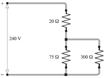 Chapter 28, Problem 30SP, 28.30 [II]	For the circuit shown in Fig. 28-13, find the current through each resistor and the 