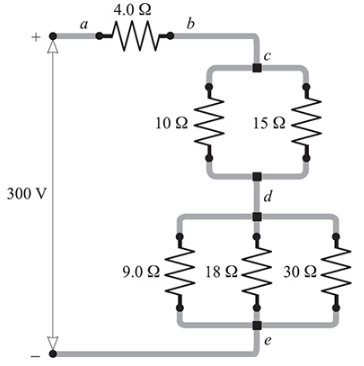 Chapter 28, Problem 31SP, 28.31 [II]	For the circuit shown in Fig. 28-14, find (a) its equivalent resistance; (b) the current 