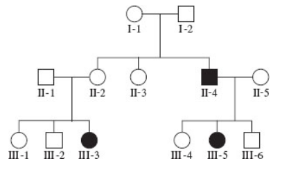 Chapter 25.1, Problem 2COMQ, 2.	Assuming complete penetrance, which type of inheritance pattern is consistent with the pedigree 